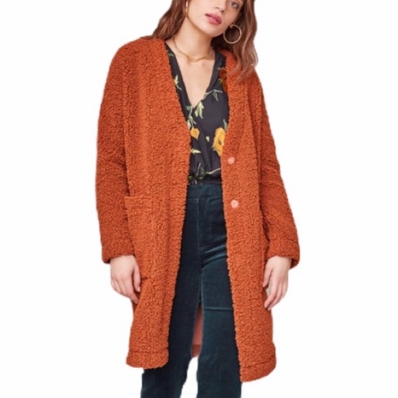 NWT Fauna Coat Rust ASTR The Label $188 Nordstrom - Picture 4 of 14